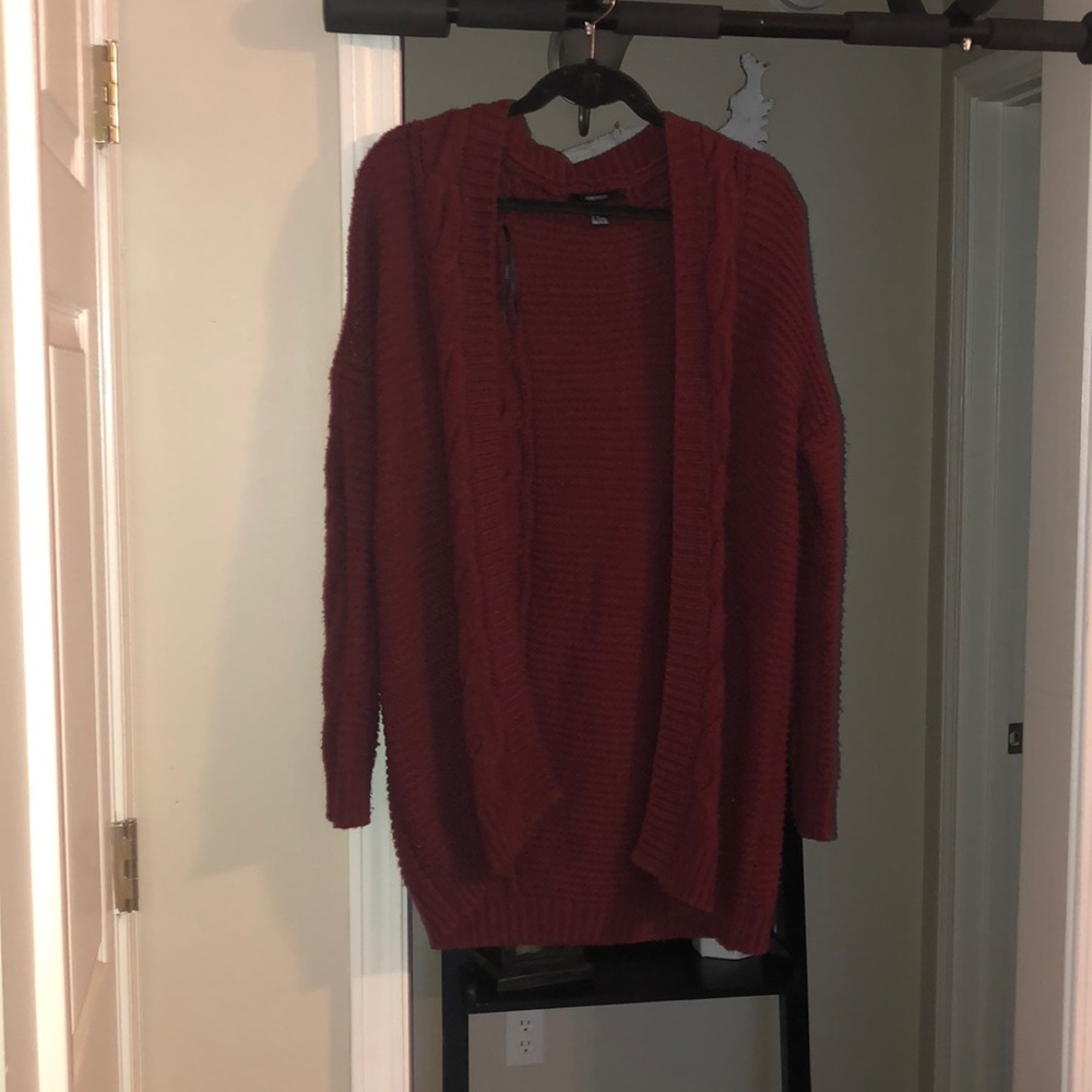 Burgundy Cardigan Sweater